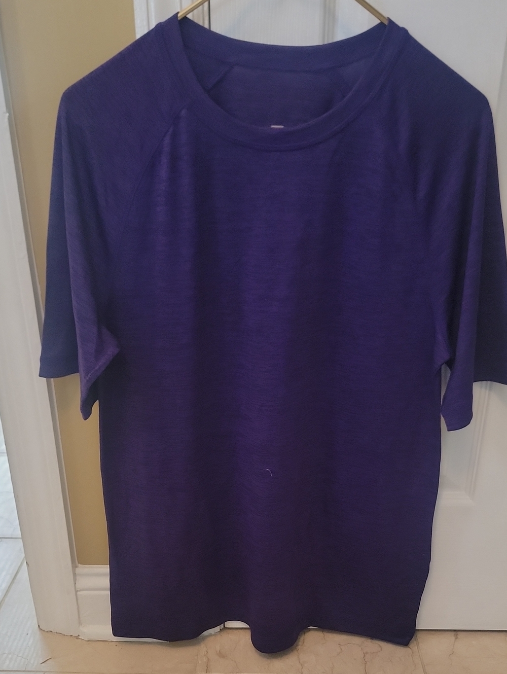 Purple Short Sleeve Crewneck T-Shirt